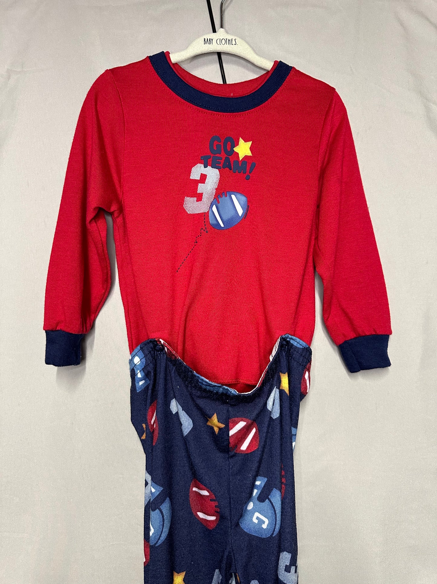 Carter's Long Sleeve Football Pajama Set